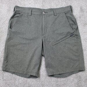 Duluth Trading Shorts Mens 38 Gray DuluthFlex Breezeshooter 11" Cargo Polyester